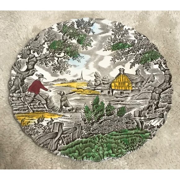 Myott The Hunter Salad Bread Dessert Plate Set Of 6 Made In England 6.5" - Picture 2 of 6